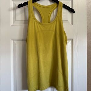 Lululemon Athletica Yellow Swiftly Tech Racerback Tank Top